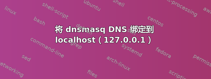 将 dnsmasq DNS 绑定到 localhost（127.0.0.1）