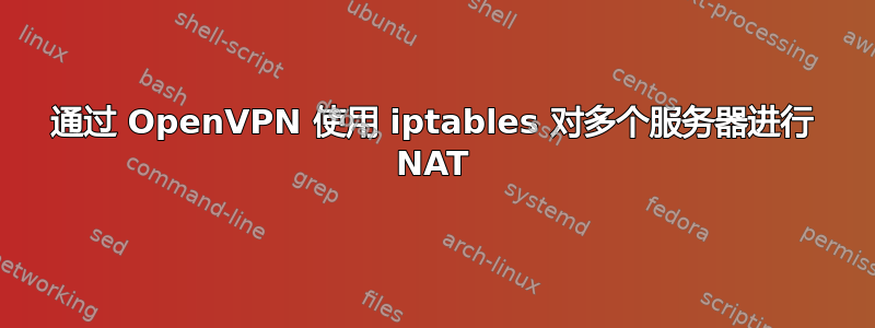 通过 OpenVPN 使用 iptables 对多个服务器进行 NAT