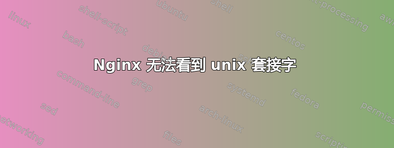 Nginx 无法看到 unix 套接字