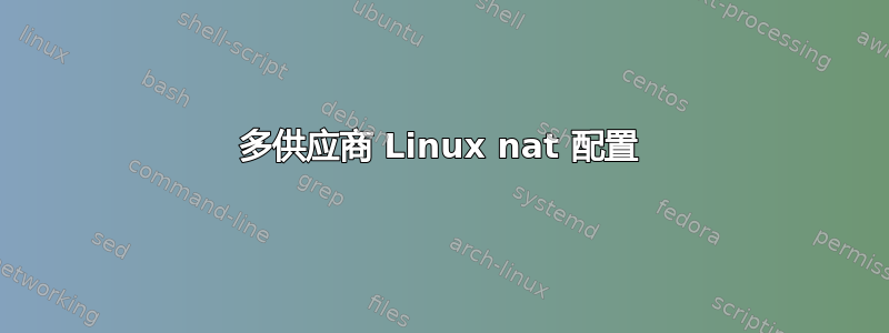 多供应商 Linux nat 配置