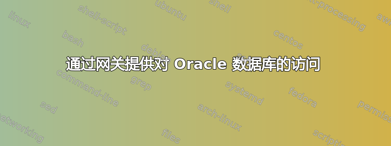 通过网关提供对 Oracle 数据库的访问