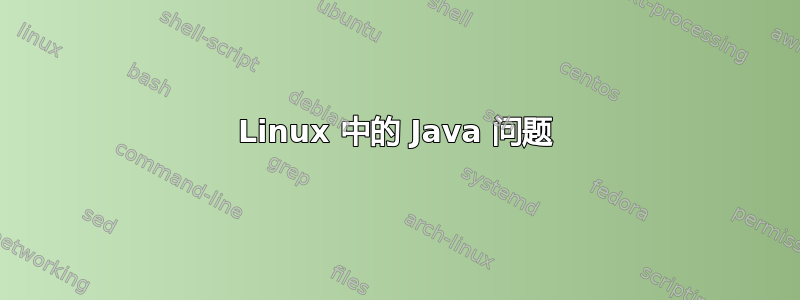 Linux 中的 Java 问题