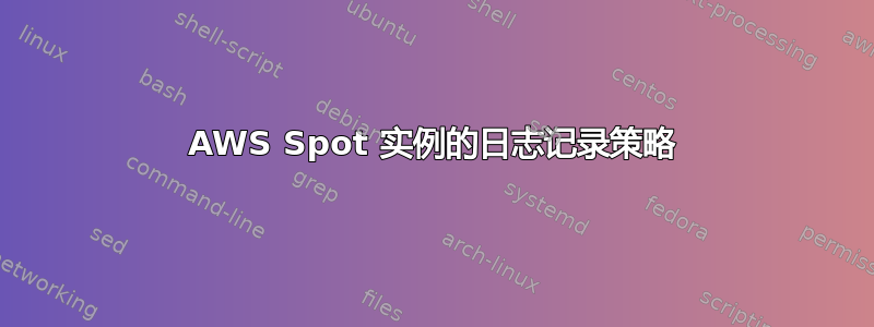 AWS Spot 实例的日志记录策略