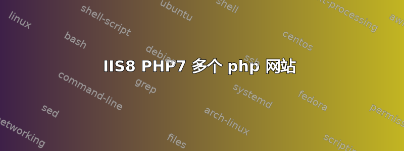 IIS8 PHP7 多个 php 网站