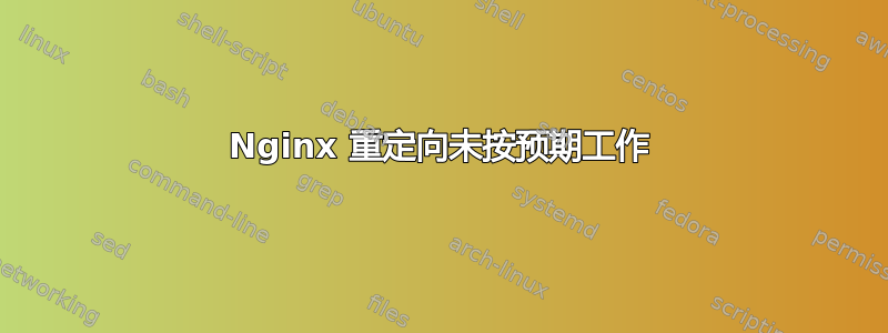 Nginx 重定向未按预期工作