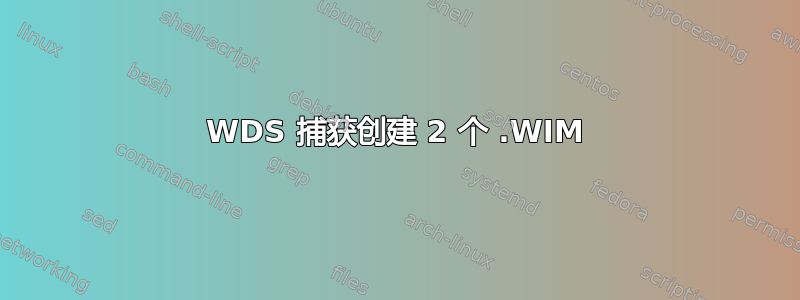 WDS 捕获创建 2 个 .WIM