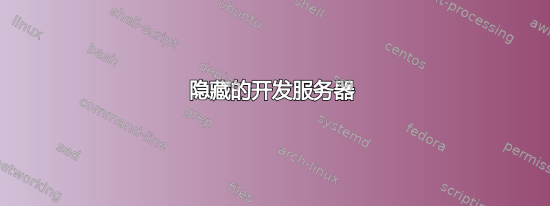 隐藏的开发服务器