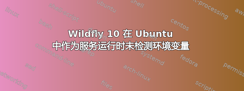 Wildfly 10 在 Ubuntu 中作为服务运行时未检测环境变量