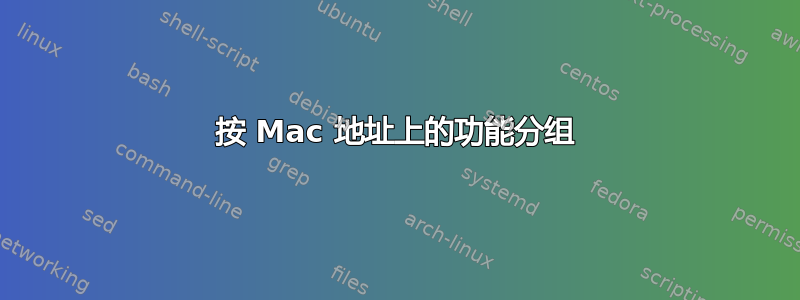 按 Mac 地址上的功能分组