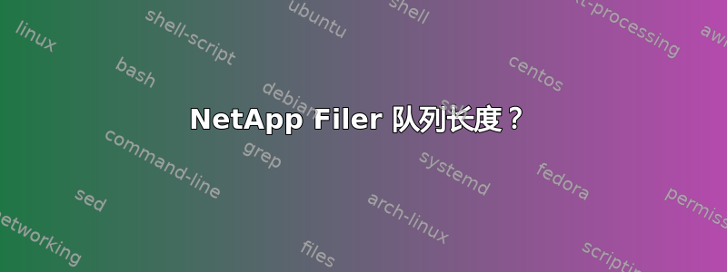 NetApp Filer 队列长度？