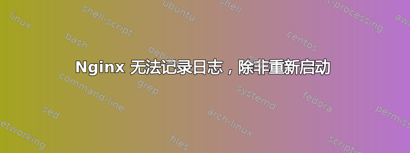 Nginx 无法记录日志，除非重新启动