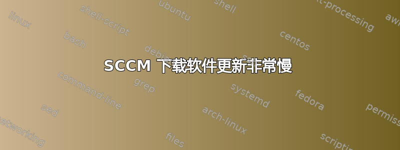 SCCM 下载软件更新非常慢