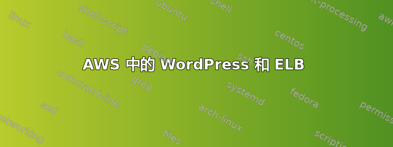 AWS 中的 WordPress 和 ELB