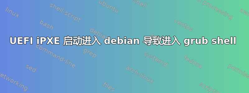 UEFI iPXE 启动进入 debian 导致进入 grub shell