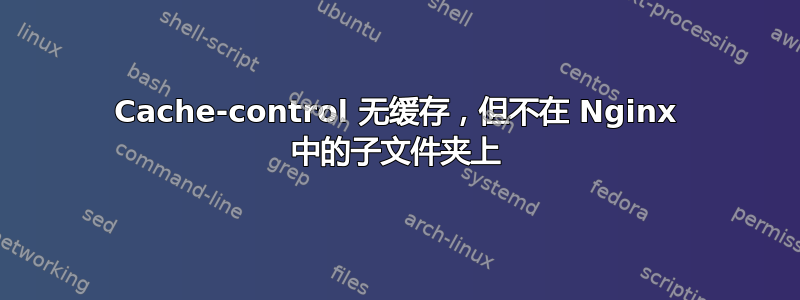 Cache-control 无缓存，但不在 Nginx 中的子文件夹上