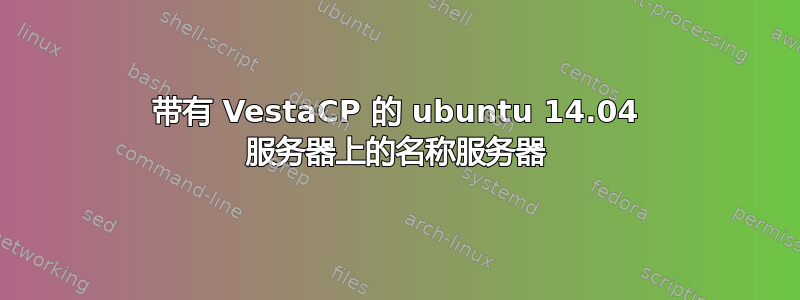 带有 VestaCP 的 ubuntu 14.04 服务器上的名称服务器