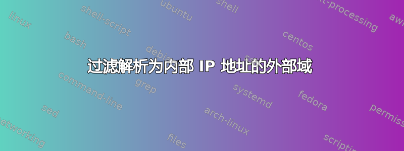 过滤解析为内部 IP 地址的外部域