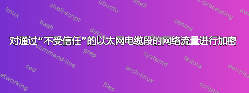 对通过“不受信任”的以太网电缆段的网络流量进行加密