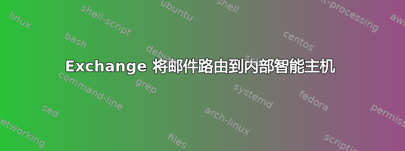 Exchange 将邮件路由到内部智能主机