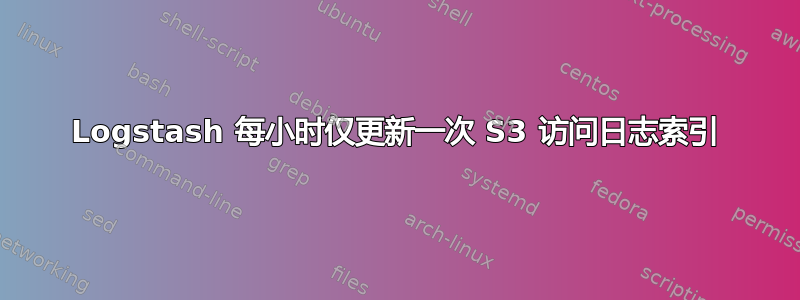 Logstash 每小时仅更新一次 S3 访问日志索引