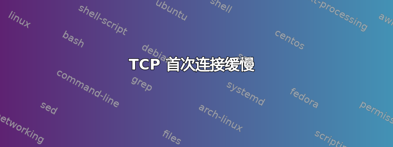 TCP 首次连接缓慢 