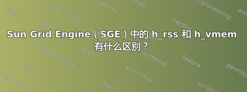 Sun Grid Engine（SGE）中的 h_rss 和 h_vmem 有什么区别？