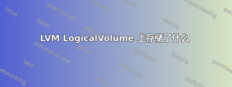 LVM LogicalVolume 上存储了什么