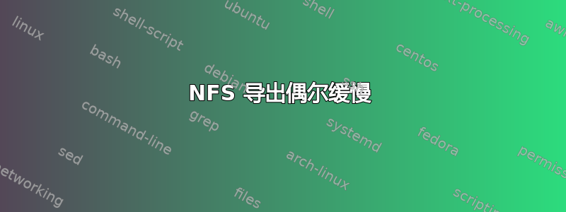 NFS 导出偶尔缓慢