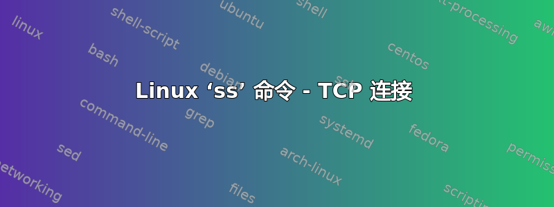 Linux ‘ss’ 命令 - TCP 连接