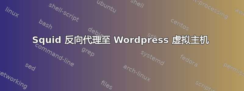 Squid 反向代理至 Wordpress 虚拟主机