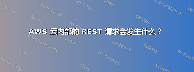 AWS 云内部的 REST 请求会发生什么？