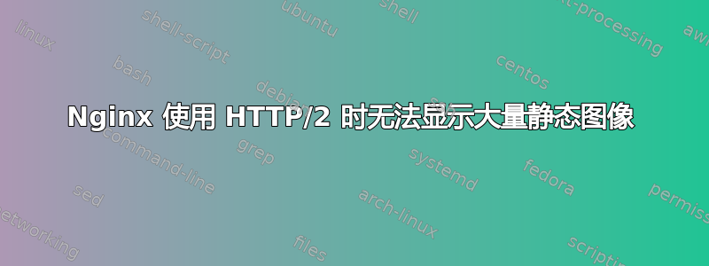 Nginx 使用 HTTP/2 时无法显示大量静态图像