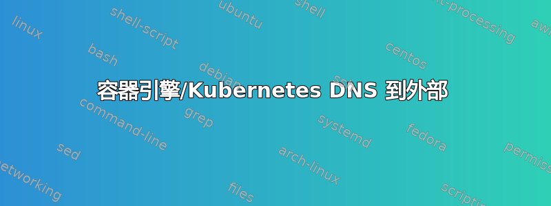 容器引擎/Kubernetes DNS 到外部