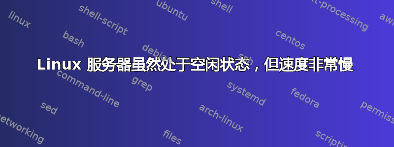 Linux 服务器虽然处于空闲状态，但速度非常慢