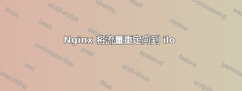 Nginx 将流量重定向到 ilo