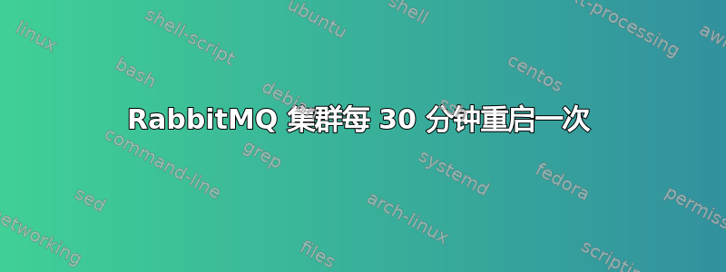 RabbitMQ 集群每 30 分钟重启一次