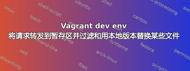 Vagrant dev env 将请求转发到暂存区并过滤和用本地版本替换某些文件