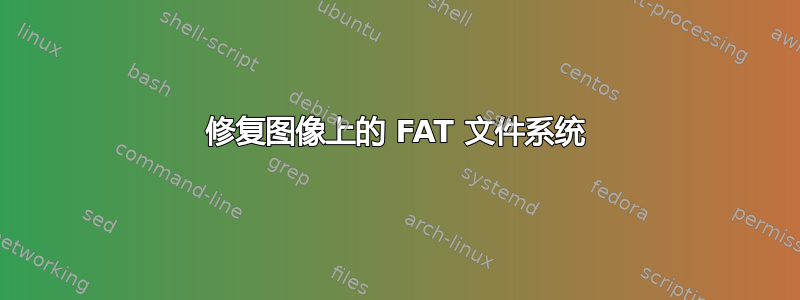 修复图像上的 FAT 文件系统