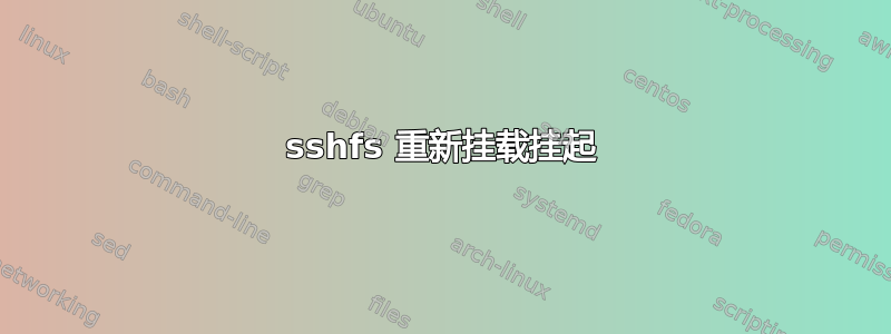 sshfs 重新挂载挂起