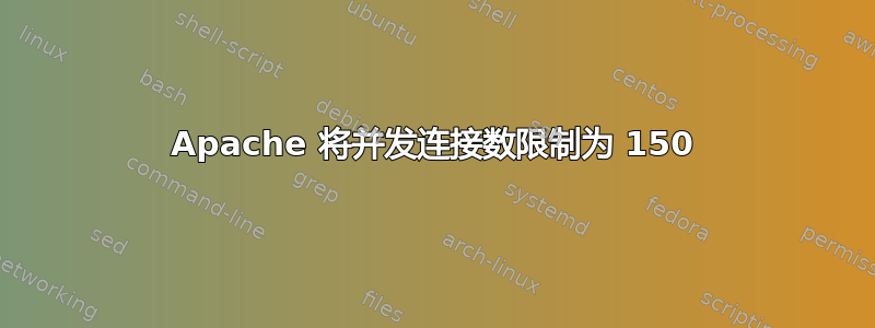 Apache 将并发连接数限制为 150