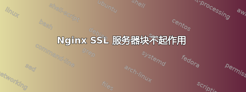 Nginx SSL 服务器块不起作用