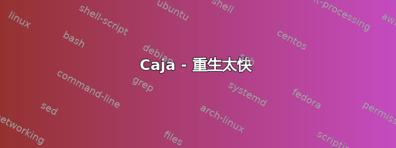 Caja - 重生太快