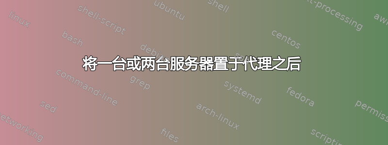 将一台或两台服务器置于代理之后