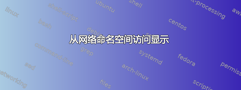 从网络命名空间访问显示