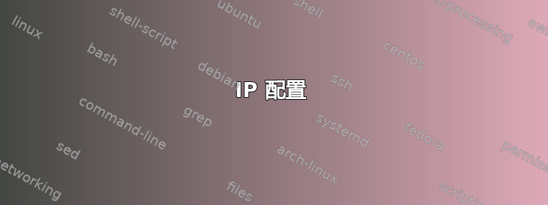 IP 配置