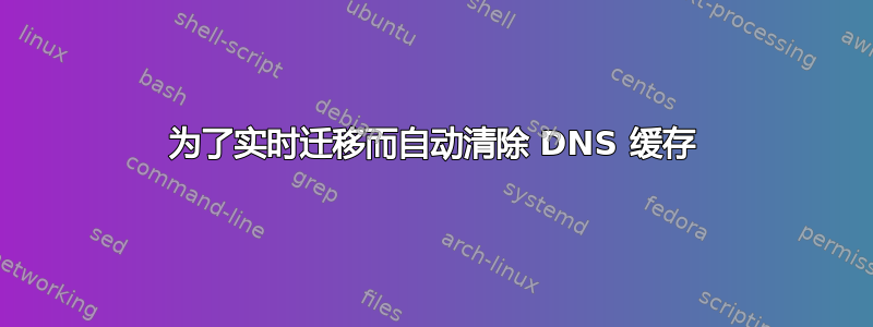 为了实时迁移而自动清除 DNS 缓存