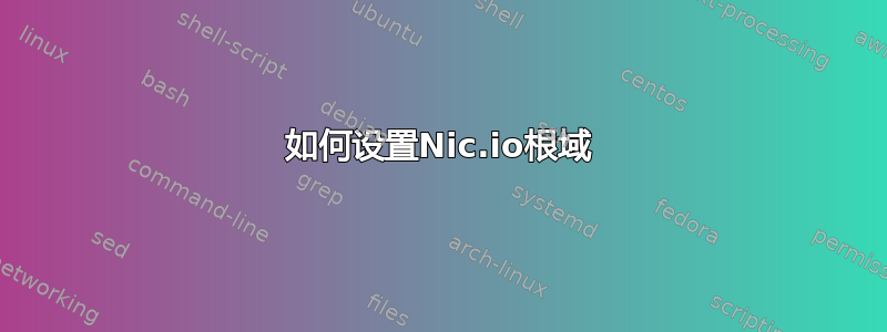 如何设置Nic.io根域