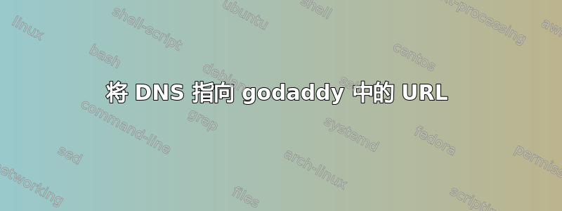 将 DNS 指向 godaddy 中的 URL