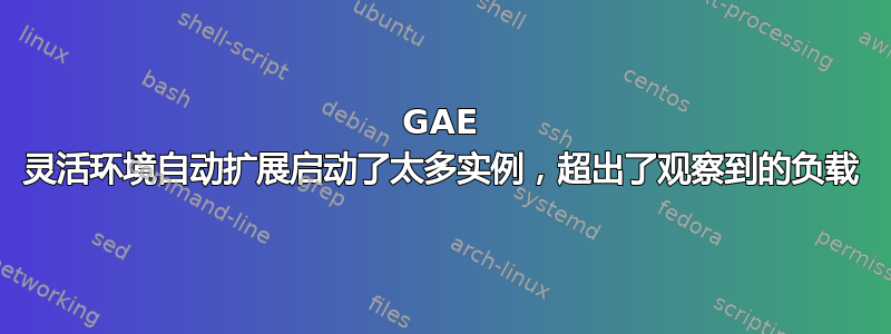 GAE 灵活环境自动扩展启动了太多实例，超出了观察到的负载