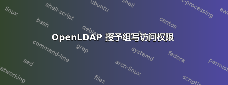 OpenLDAP 授予组写访问权限